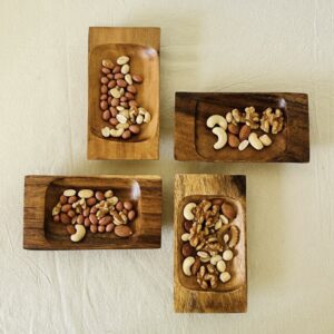 COPETINEROS EN MADERA SET x4
