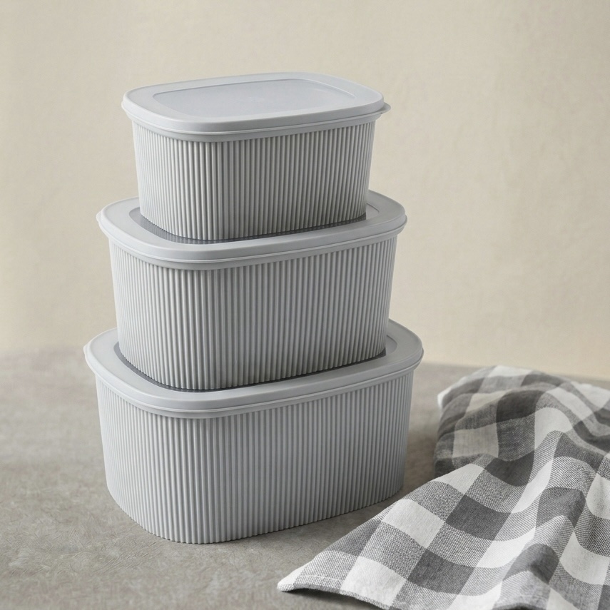 TUPPERS GRIS SET X3